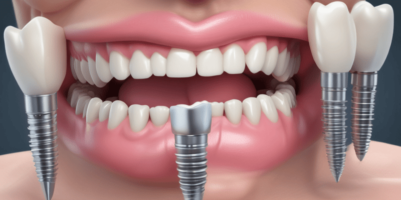 Avoidable and Unavoidable Complications in Dental Implants