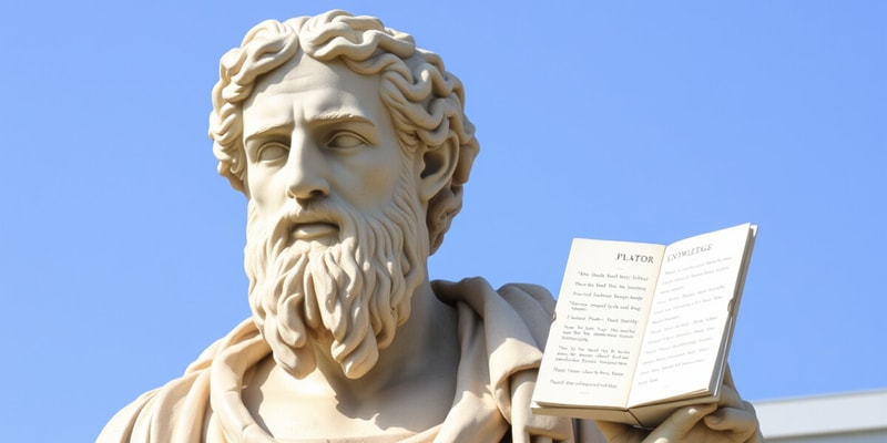 Plato's Simile of the Divided Line Flashcards