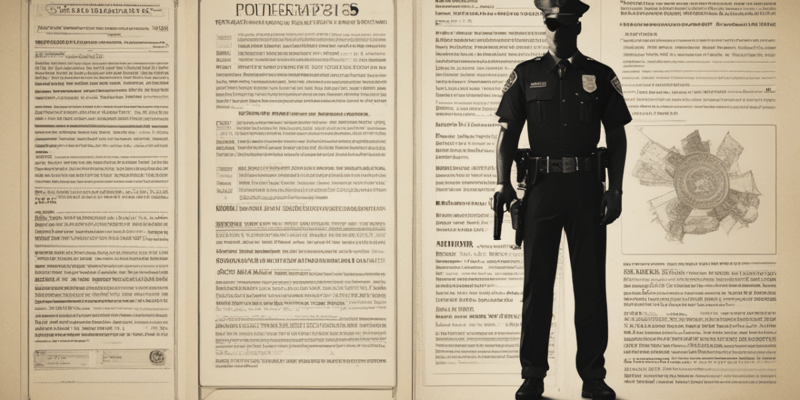 Informe Policial: Elementos y Estructura