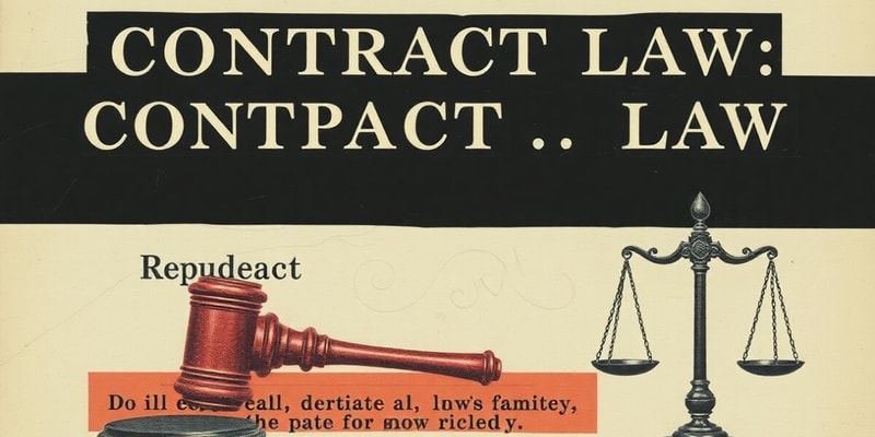 Contract Law: Repudiation and Debtor's Default