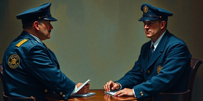 Interviews with Police Officers