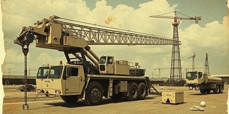 Mobile Cranes and Boom Maintenance