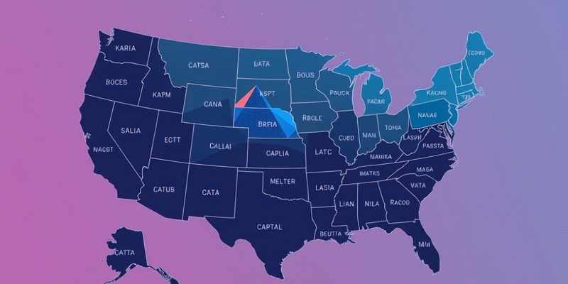 US States, Capitals, and Abbreviations Quiz