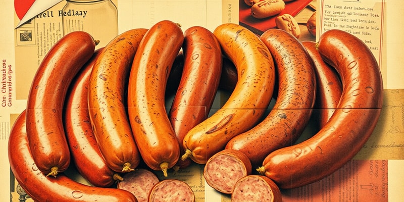 Gourmet and Classic Sausages Quiz