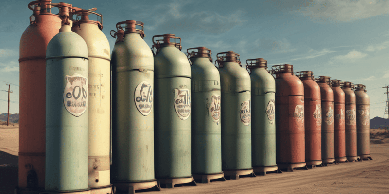 Gas Container with Multiple Elements Quiz