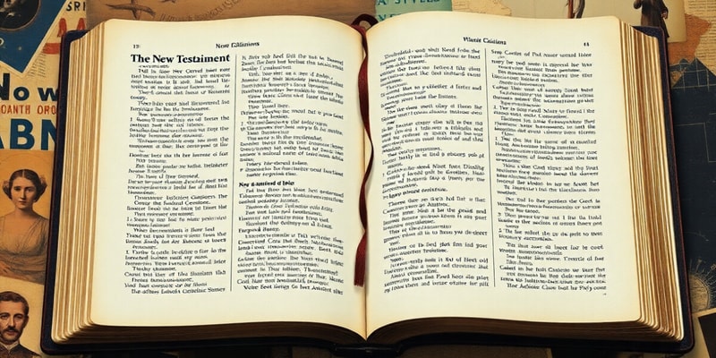 Christianity Canon and New Testament Overview