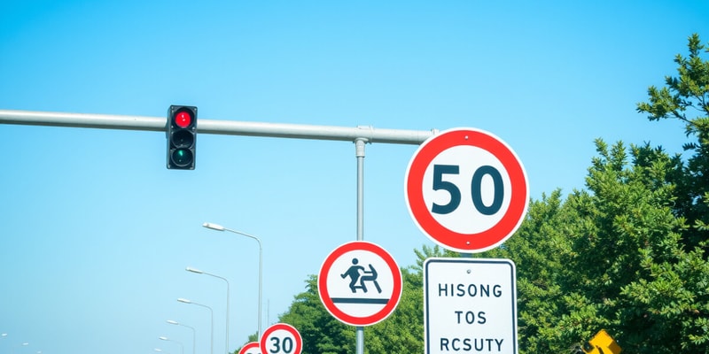 Traffic Signs and Signals Quiz