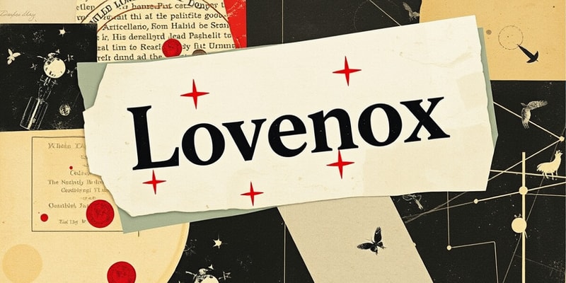 Lovenox Drug Cards Flashcards