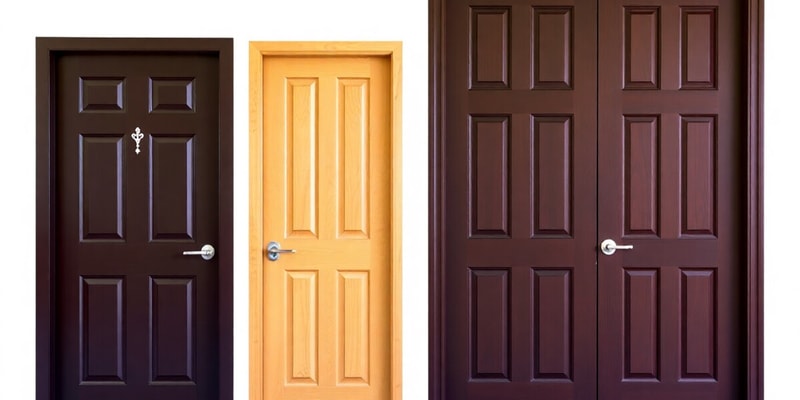 Door Design and Types Quiz