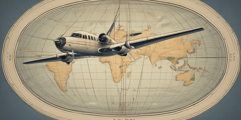 Aeroplane Navigation Principles: Latitude and Longitude