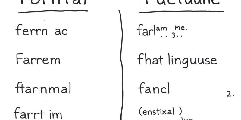 Language Structures and Conventions Quiz