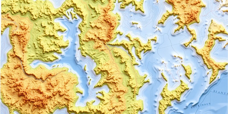 Geology Unit 3 - Topographic Maps Flashcards