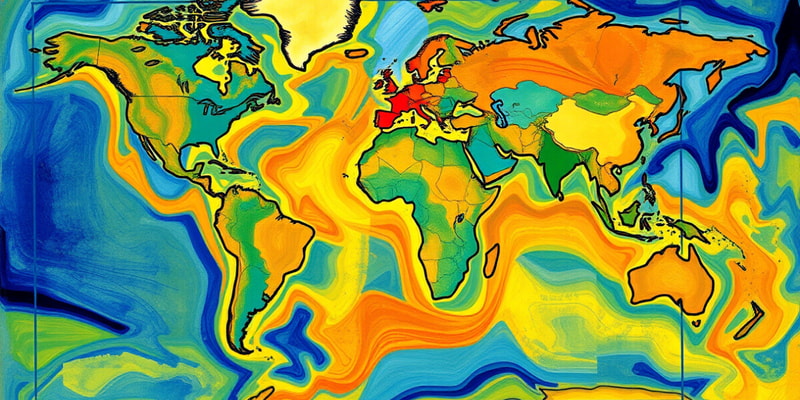 Label the Oceans Map Diagram