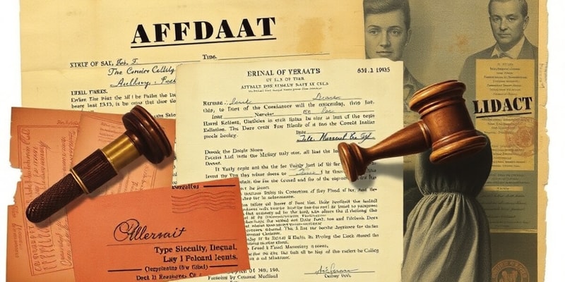 Understanding Affidavits: Meaning and Purpose