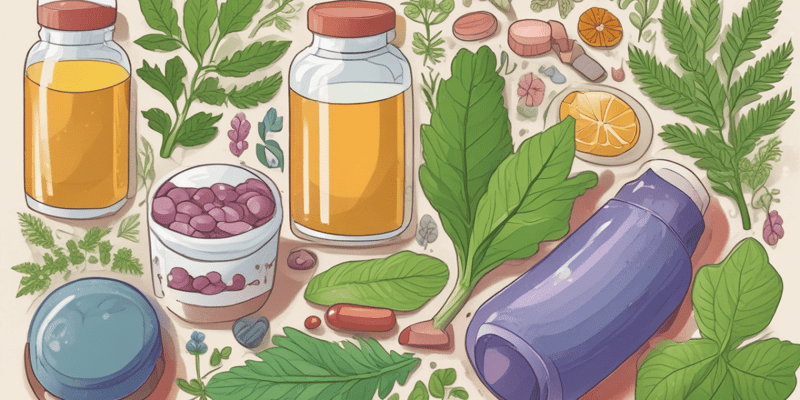 Herbal Supplements and Drug Interactions