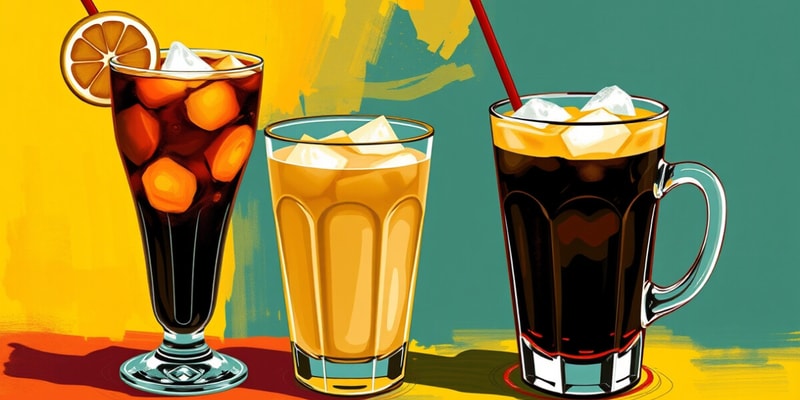 Bebidas de Iced Espresso Bar