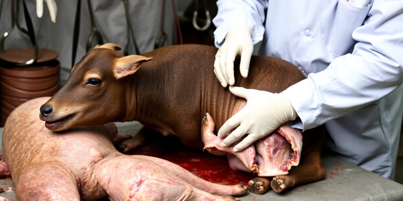 Antemortem Inspection in Slaughter Animals