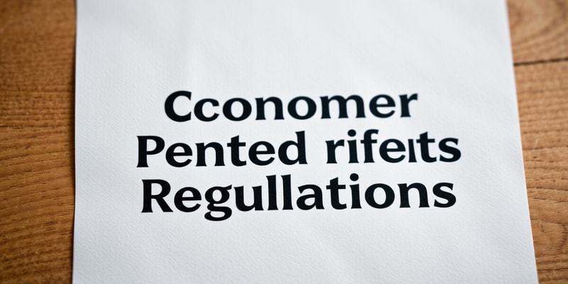 Consumer Protection Laws and Refund Rights