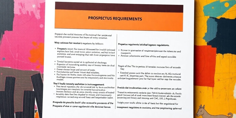 Chapter 7 Public Offering and Public Company Requirements