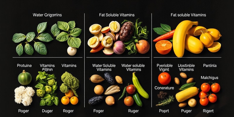 Vitamins Classification Quiz