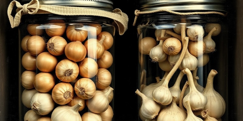 Storage of Onions and Garlic