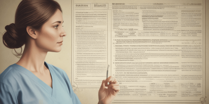 Nursing Documentation and Medical Records