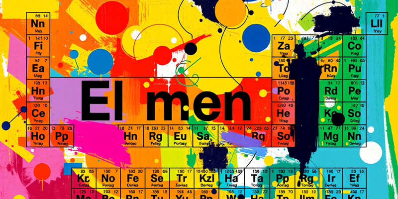 Element Families Study Guide