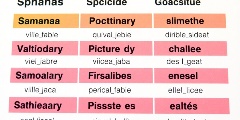 Spanish Basics: Verbs, Days, and Greetings