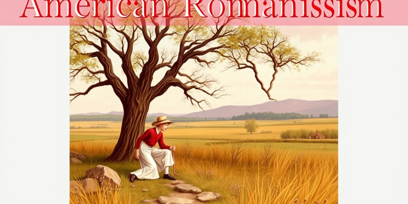 American Romanticism Unit Test Flashcards