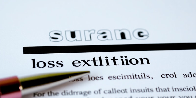 Insurance Loss Coverage Quiz