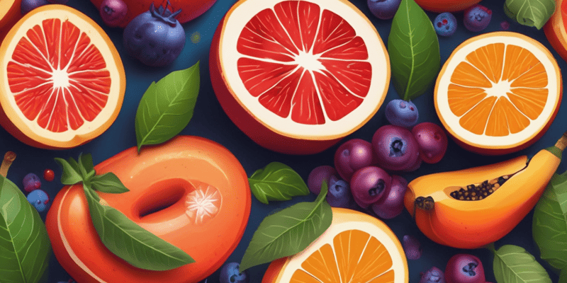 Benefits of Fruit Consumption Quiz