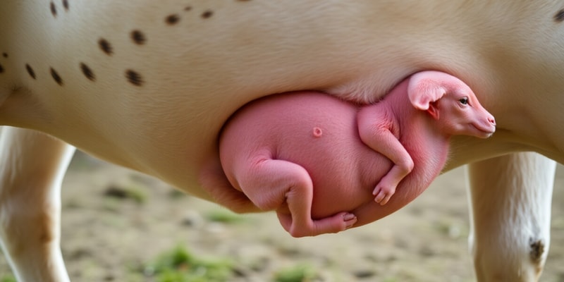 Cubrición y Gestación en Animales