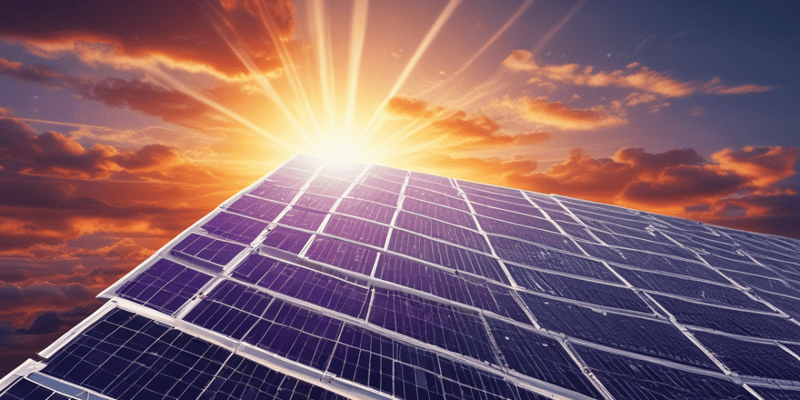 Solar Photovoltaic Cells: Principle and Working