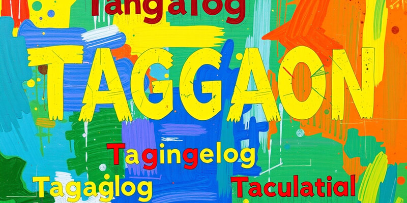 Common Tagalog Verbs and Conjugation Patterns