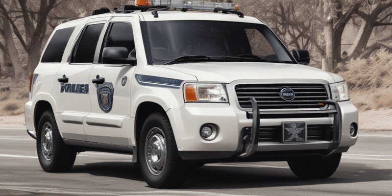 Law Enforcement Vehicle Operation Procedures