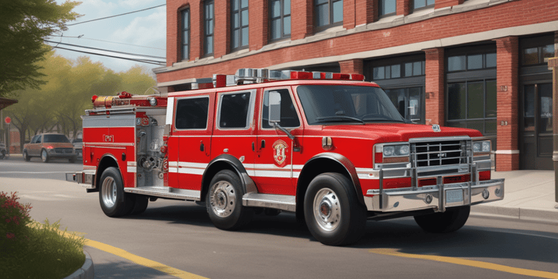 Hoffman Estates Fire Department's Personal Vehicles in Fire Station