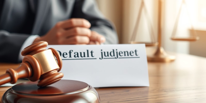 Legal Procedures for Default Judgments