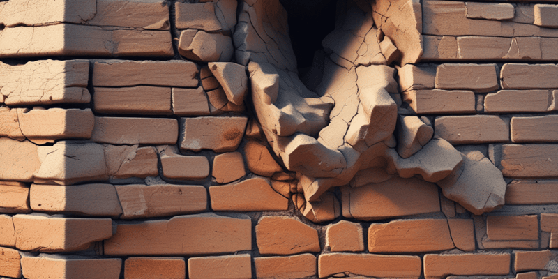 Rissen im Mauerwerk: Ursachen und Arten