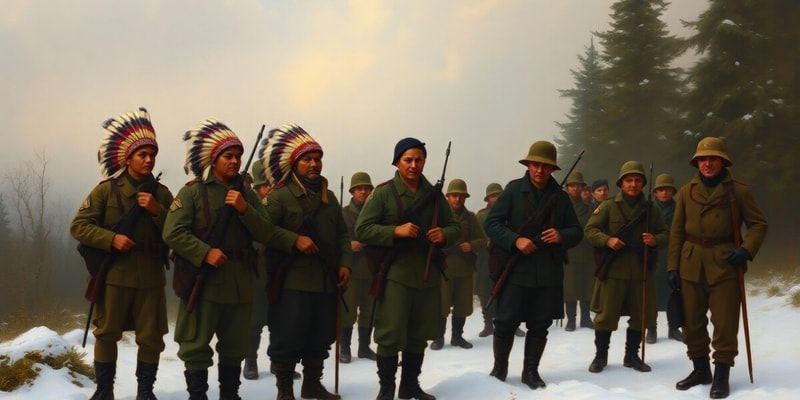 Expérience des Autochtones et Pacifistes en Guerre