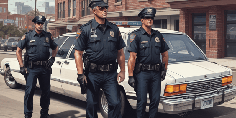 Clases de Patrullaje Policial