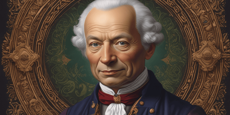 Immanuel Kant Ethics: A Priori Knowledge Quiz