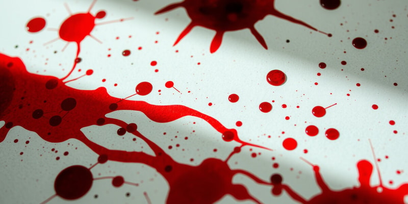 Blood Spatter Patterns in Forensics