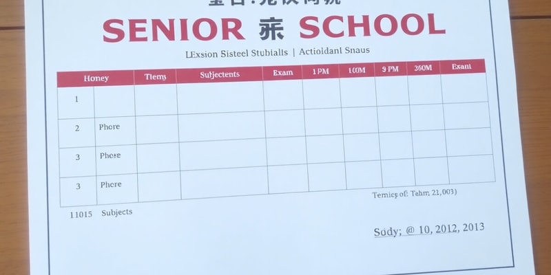 Senior School Certificate Examination 2025 Schedule