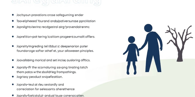 Safeguarding Principles Quiz