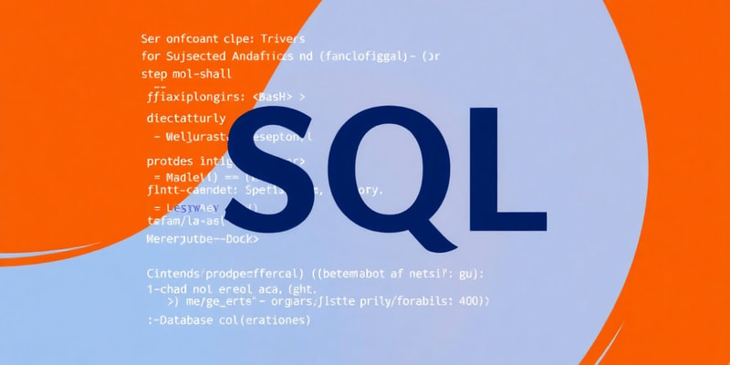 Lecture 5: Advanced SQL Queries and Triggers