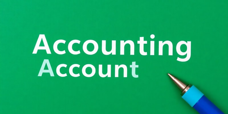 Introduction to Accounts