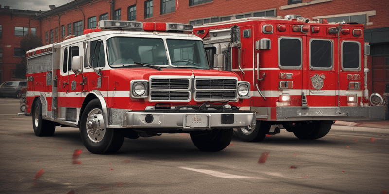 Hoffman Estates Fire Department Apparatus Exhaust Regeneration