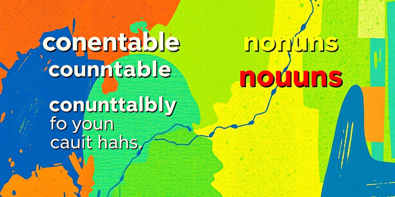 Grammar Quiz on Countable and Uncountable Nouns