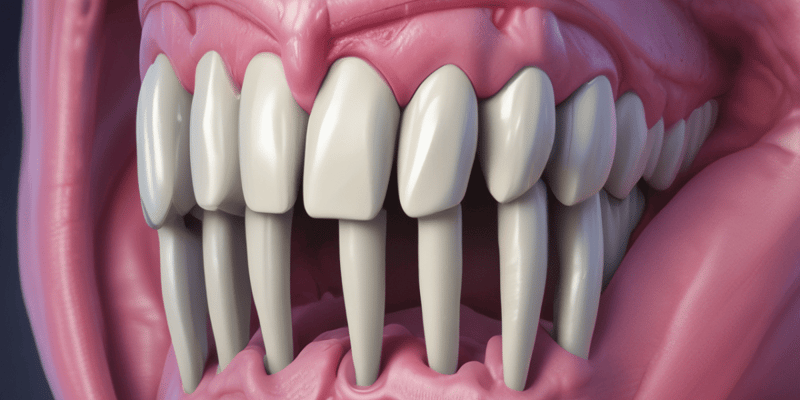 Dentine Hypersensitivity Mechanisms Quiz