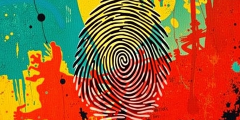 Fingerprint Types Minutiae Flashcards